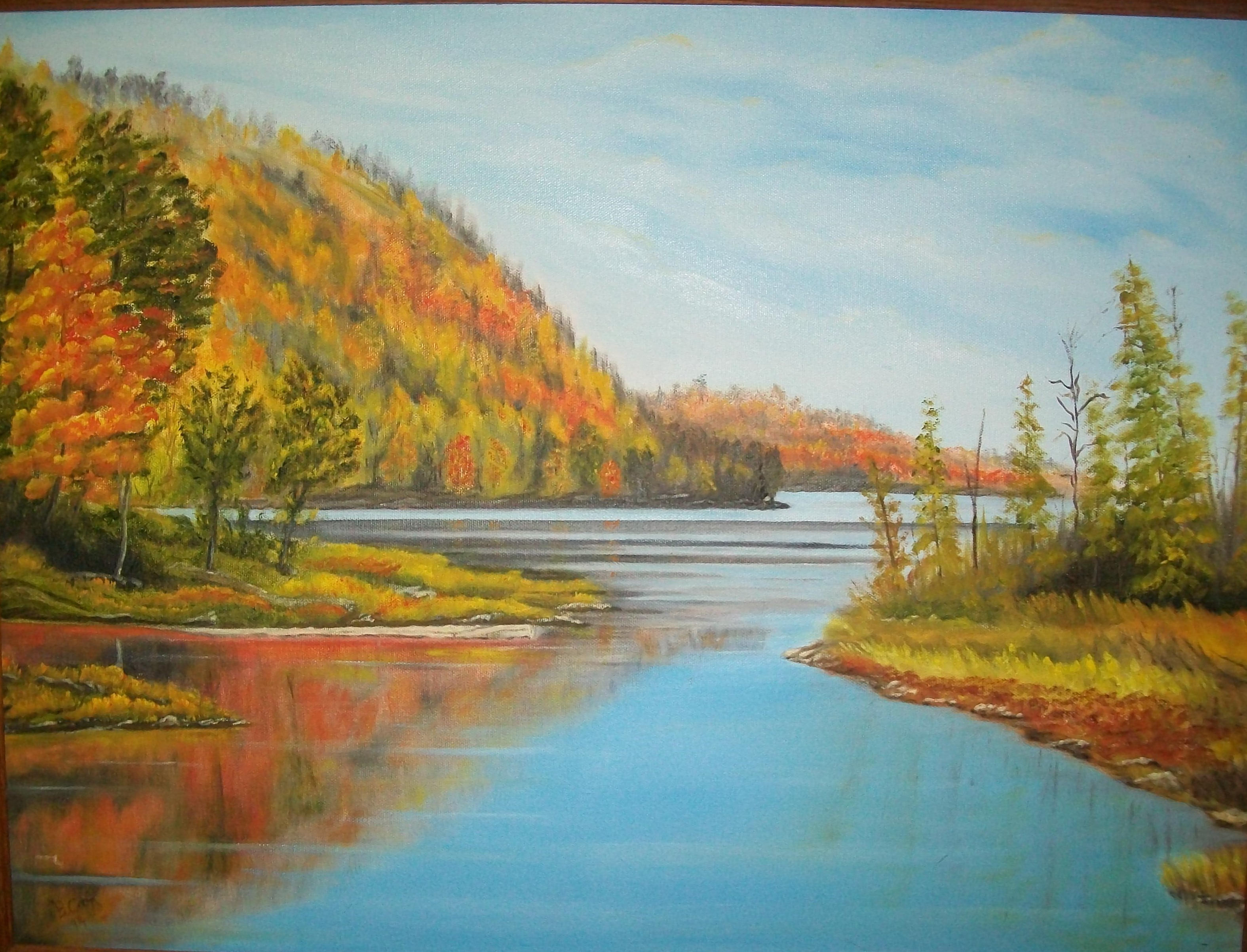A Fall Lake Scene