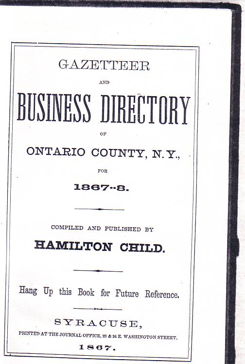Ontario County Business Directory Cover